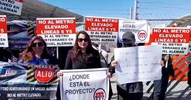 Protestan Contra Construcci N De L Nea Del Metro