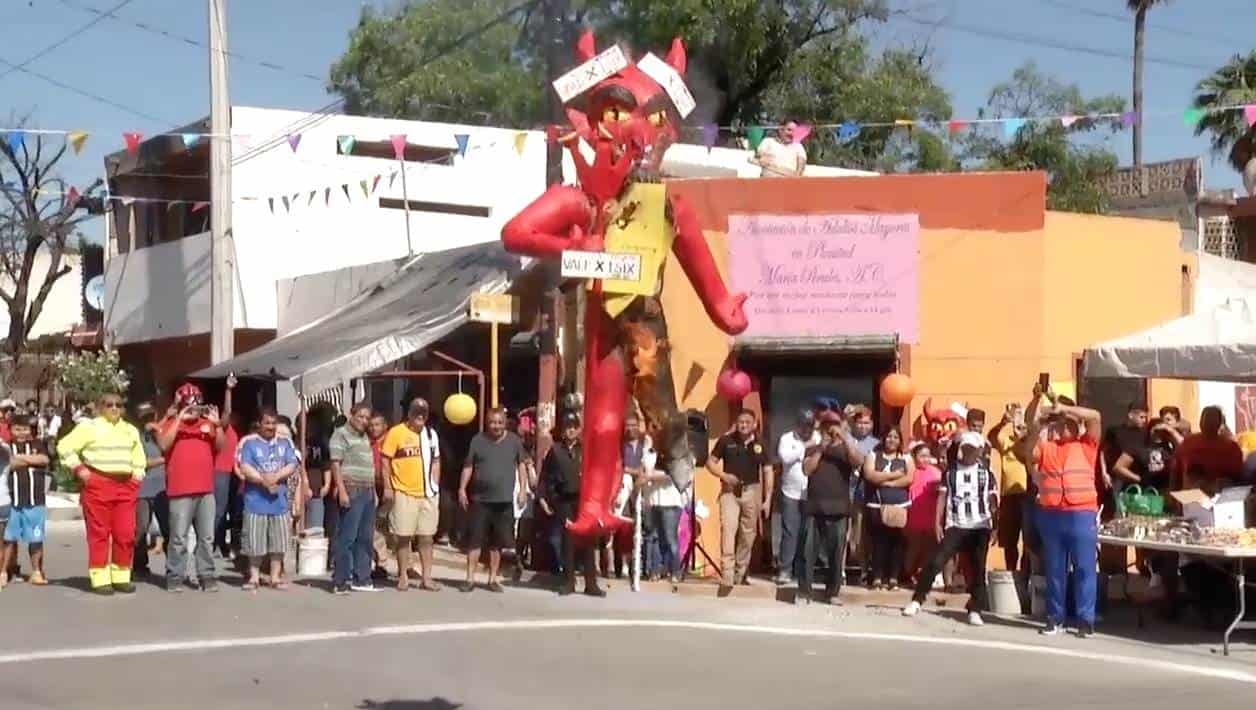 Realizan La Tradicional Quema De Judas En La Colonia Obrerista