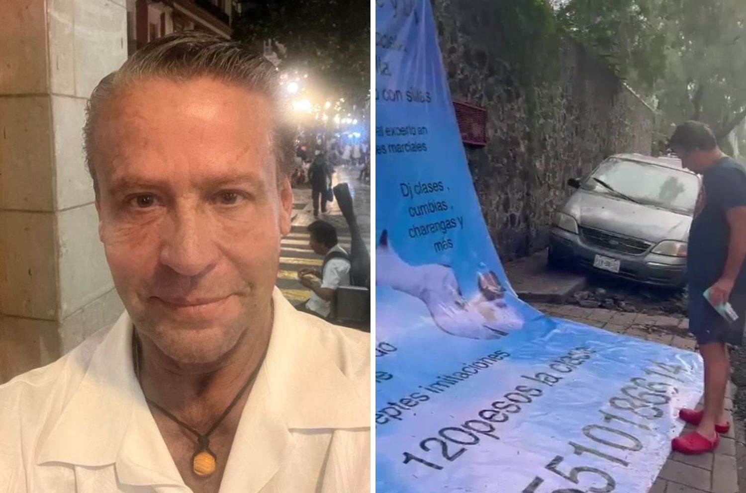 Se burlan de Alfredo Adame con lona; así reaccionó