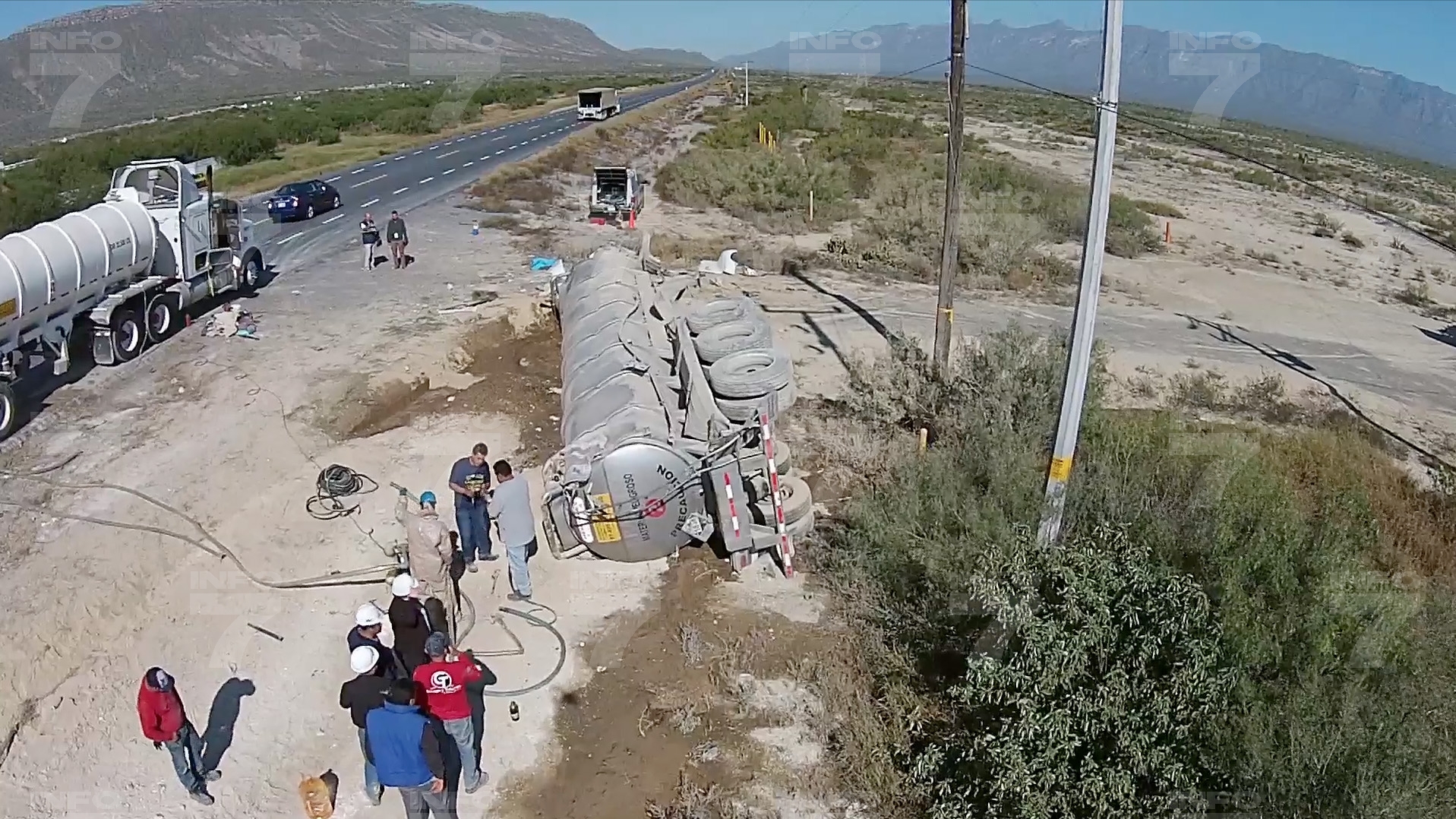 Atiende Profepa daño ecológico por accidente de pipa en Mina