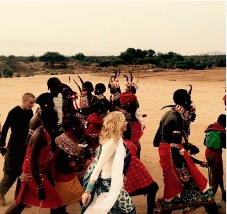 Madonna visita hospital en Malawi